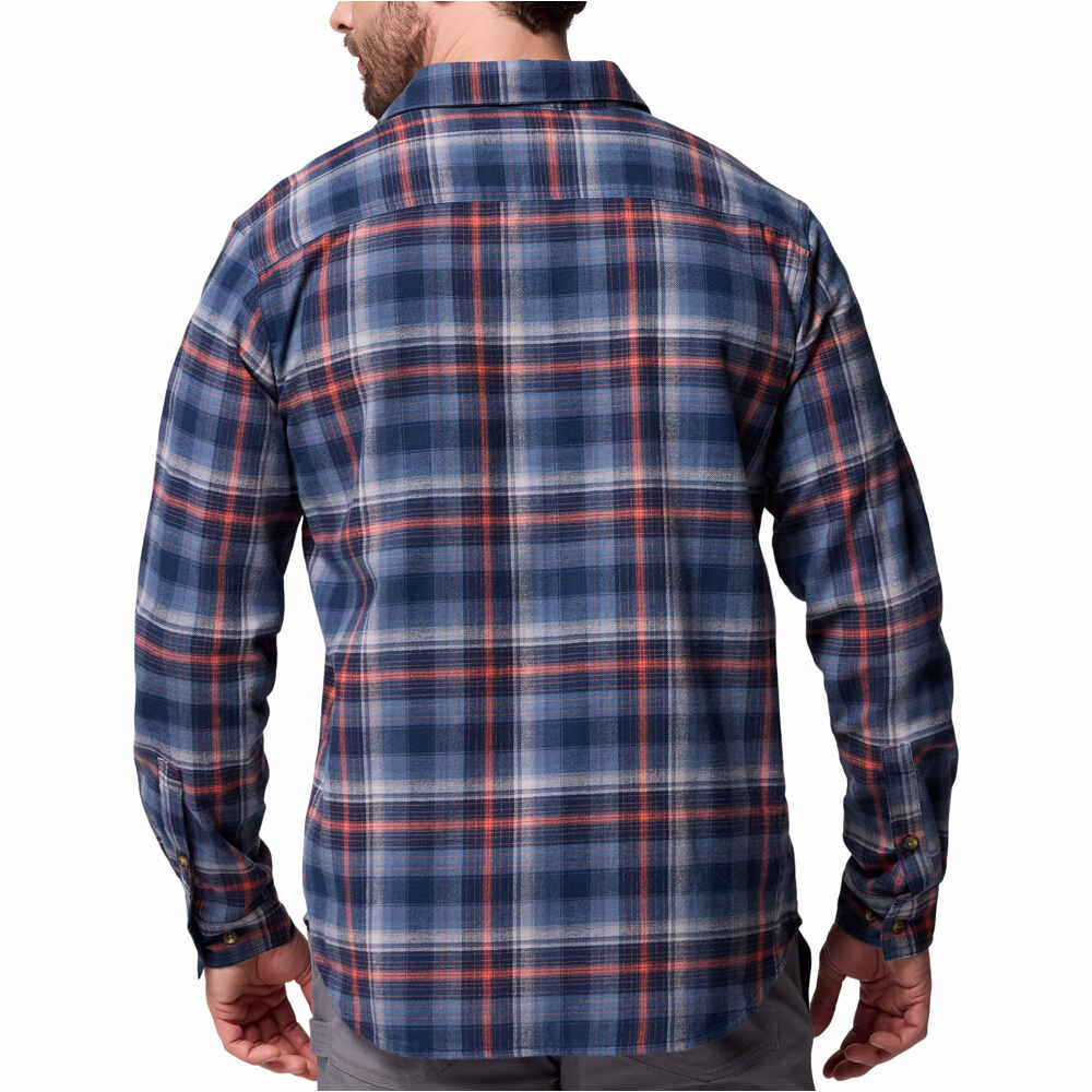Columbia camisa montaña manga larga hombre Cornell Woods  Flannel Long Sleeve Shirt vista trasera