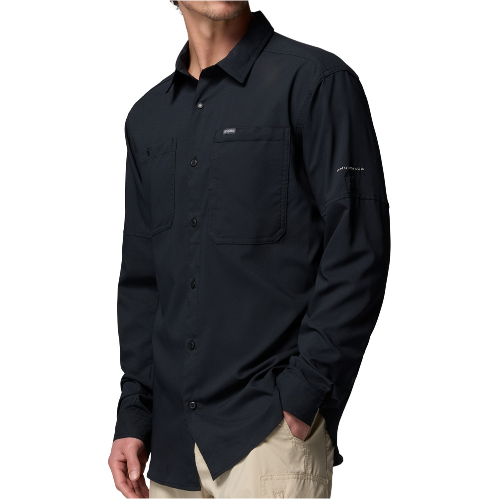 Columbia camisa montaña manga larga hombre Silver Ridge Utility II LS Shirt vista detalle