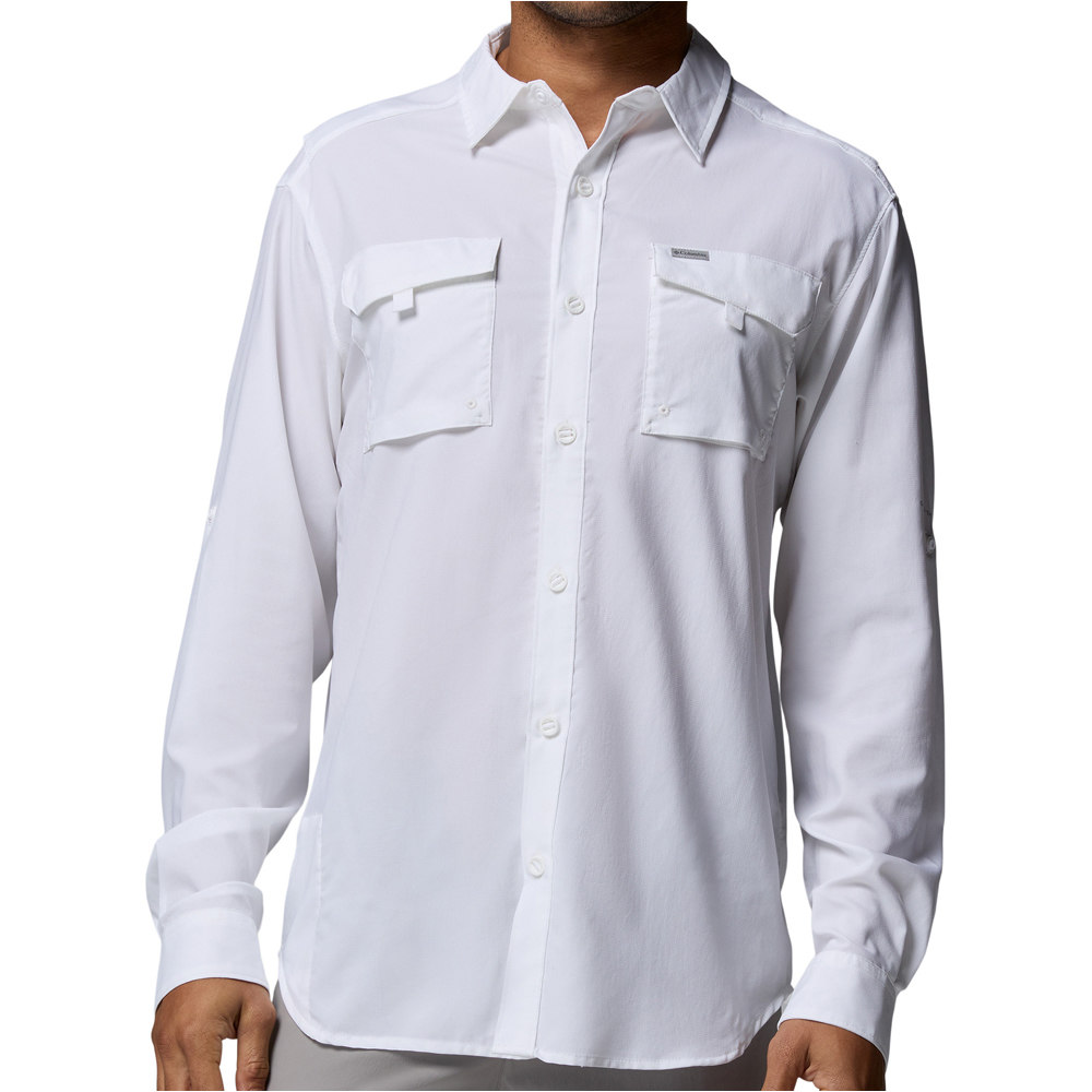Columbia camisa montaña manga larga hombre Silver Ridge Utility II LS Shirt vista frontal