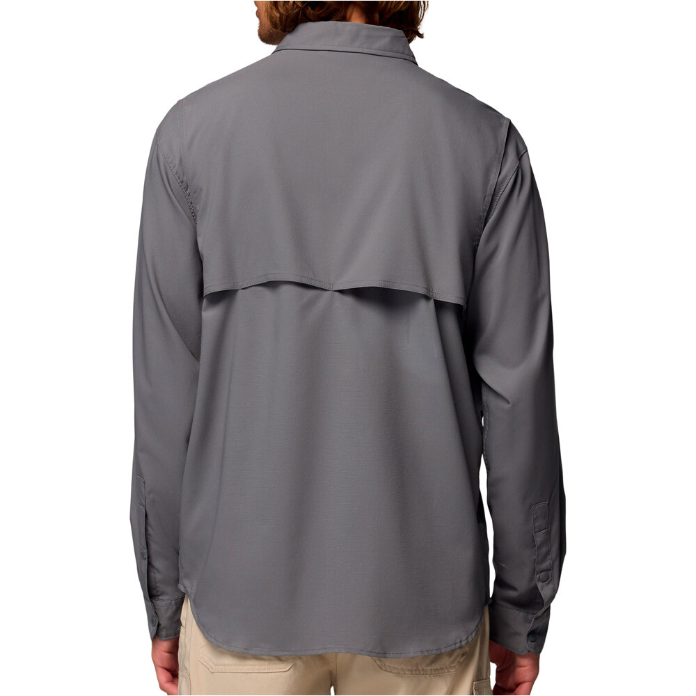 Columbia camisa montaña manga larga hombre Silver Ridge  Utility II LS Shirt vista trasera