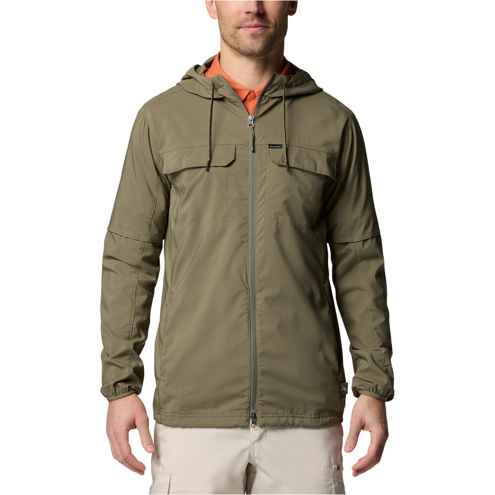 Columbia camisa montaña manga larga hombre Skien Valley Hooded LS Shirt vista frontal