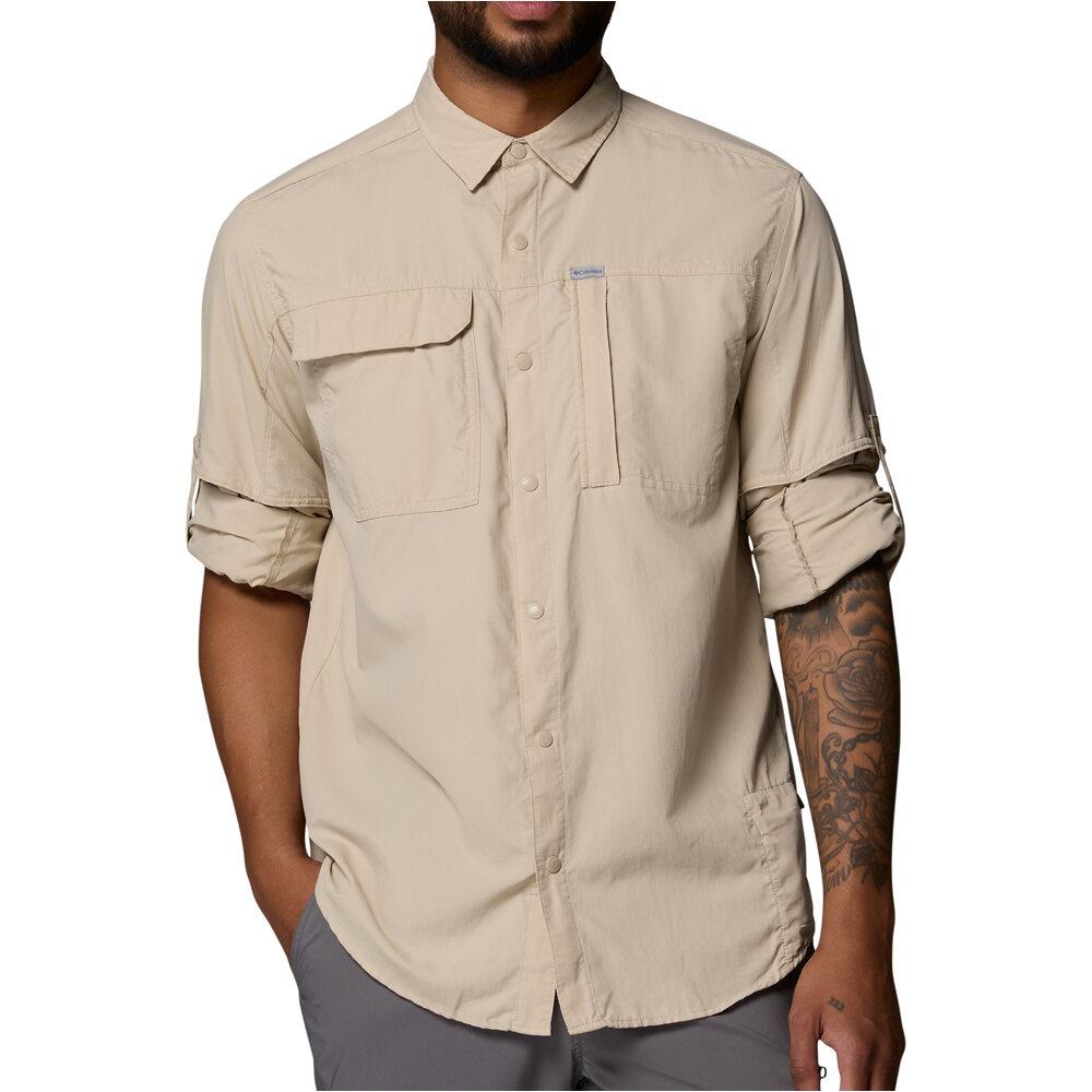 Columbia camisa montaña manga larga hombre Skien Valley  Long Sleeve Shirt vista detalle