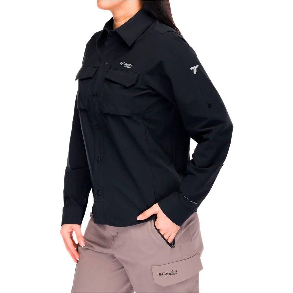 Columbia camisa montaña manga larga mujer Silver Ridge Elite EU Woven LS vista detalle