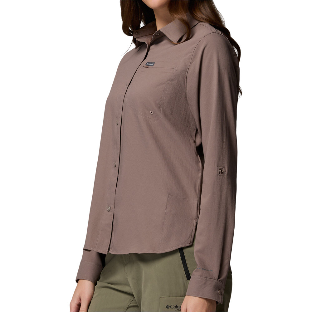 Columbia camisa montaña manga larga mujer Silver Ridge Utility II LS Shirt vista detalle