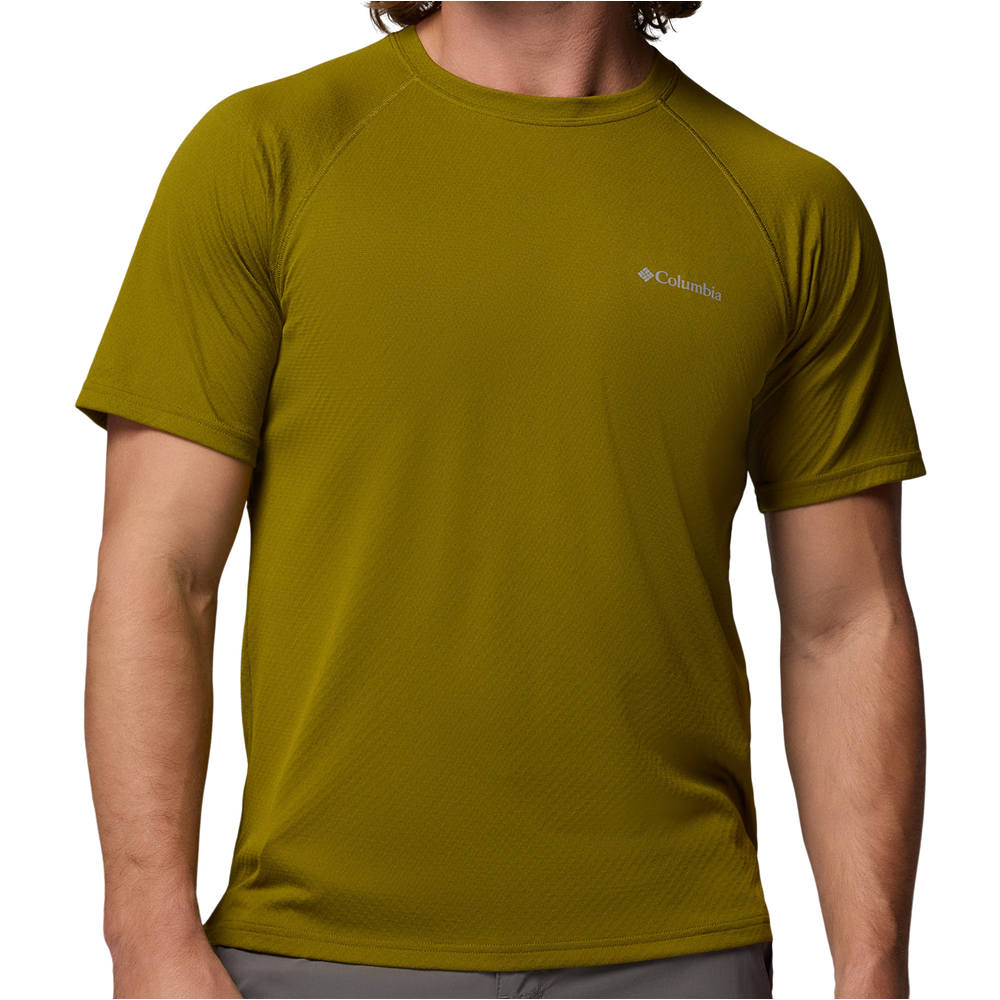 Columbia camiseta montaña manga corta hombre Alpine Chill Pro SS Crew vista frontal