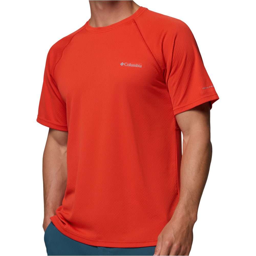 Columbia camiseta montaña manga corta hombre Alpine Chill Pro SS Crew vista frontal