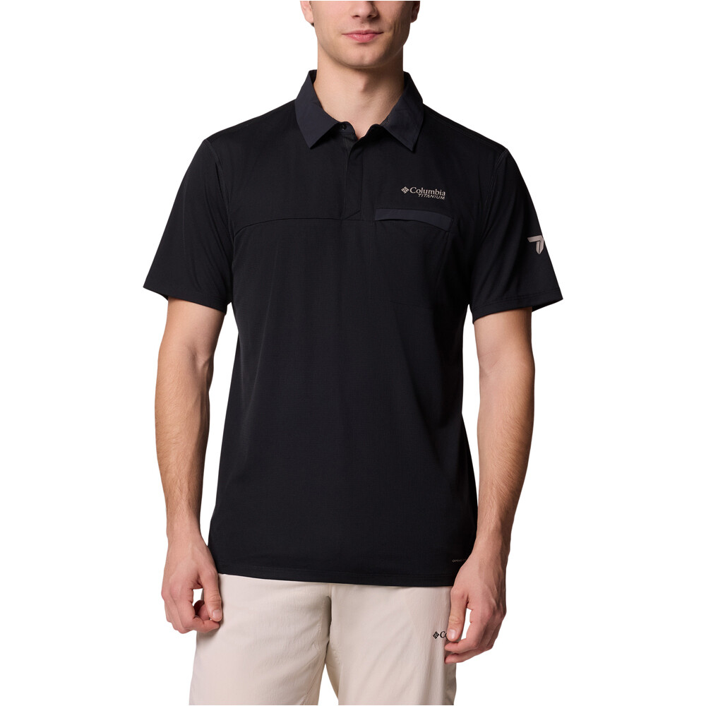 Columbia camiseta montaña manga corta hombre Cirque River Pro Polo vista frontal