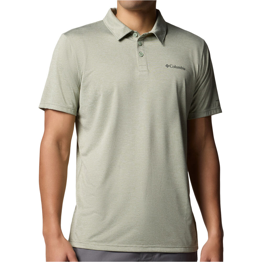 Columbia camiseta montaña manga corta hombre Columbia Hike Polo vista frontal