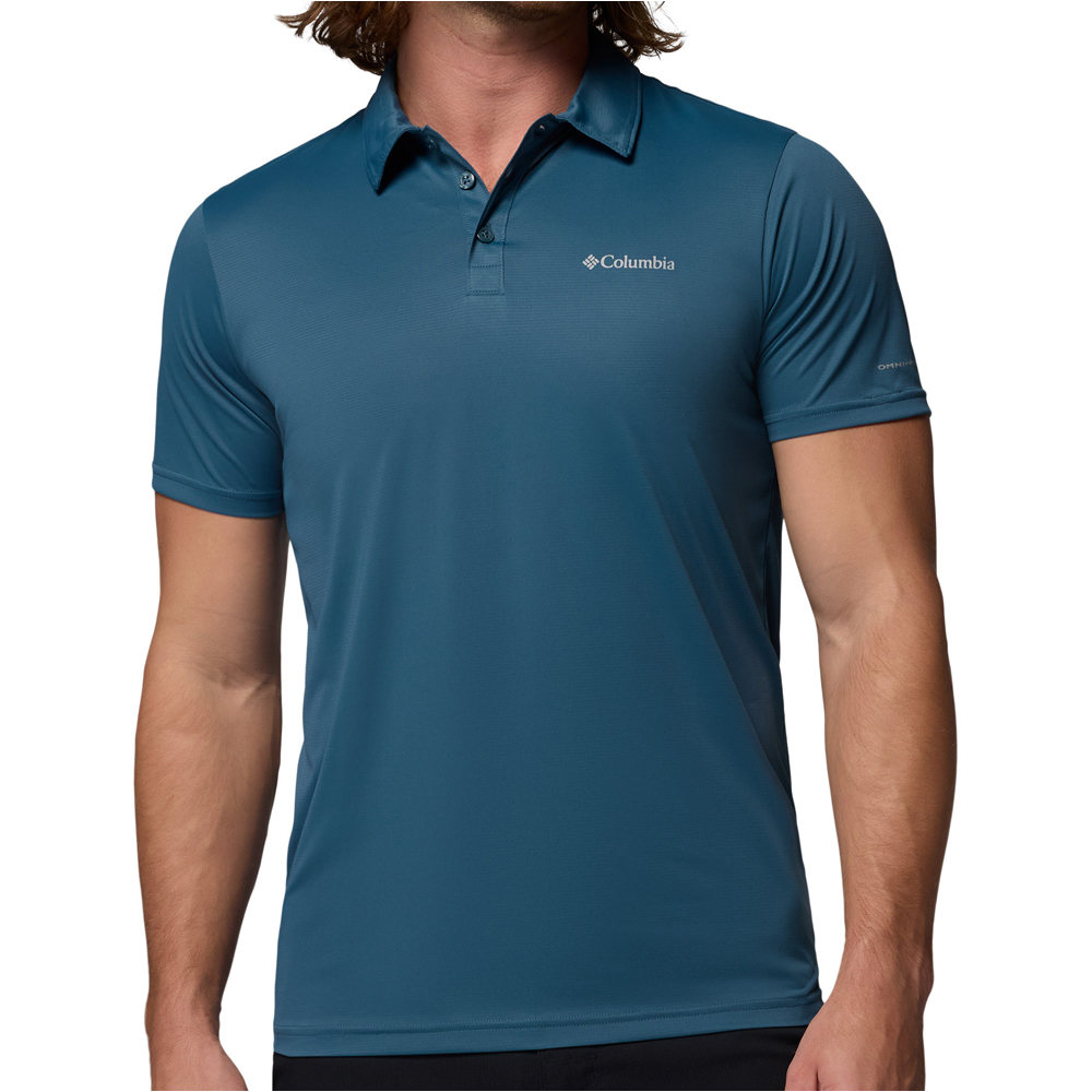 Columbia camiseta montaña manga corta hombre Columbia Hike Polo vista frontal