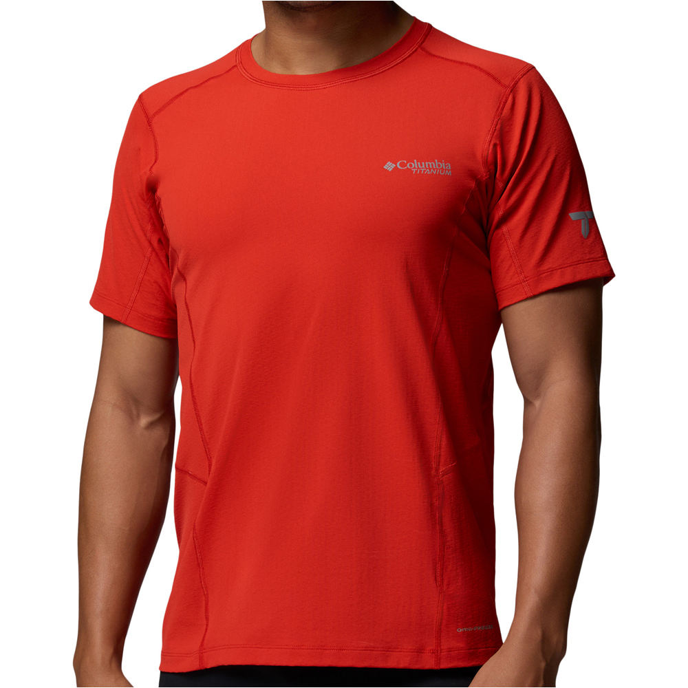 Columbia camiseta montaña manga corta hombre Diamond Peak Pro Short Sleeve vista frontal
