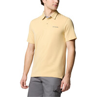 Columbia camiseta montaña manga corta hombre Nelson Point Polo vista detalle