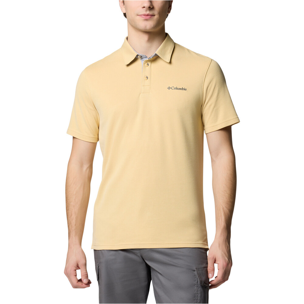 Columbia camiseta montaña manga corta hombre Nelson Point Polo vista frontal
