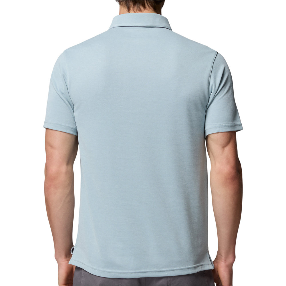 Columbia camiseta montaña manga corta hombre Nelson Point Polo vista trasera
