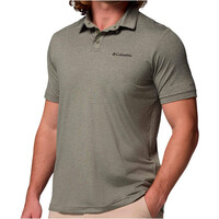 Columbia camiseta montaña manga corta hombre Parsons Point  Polo vista detalle
