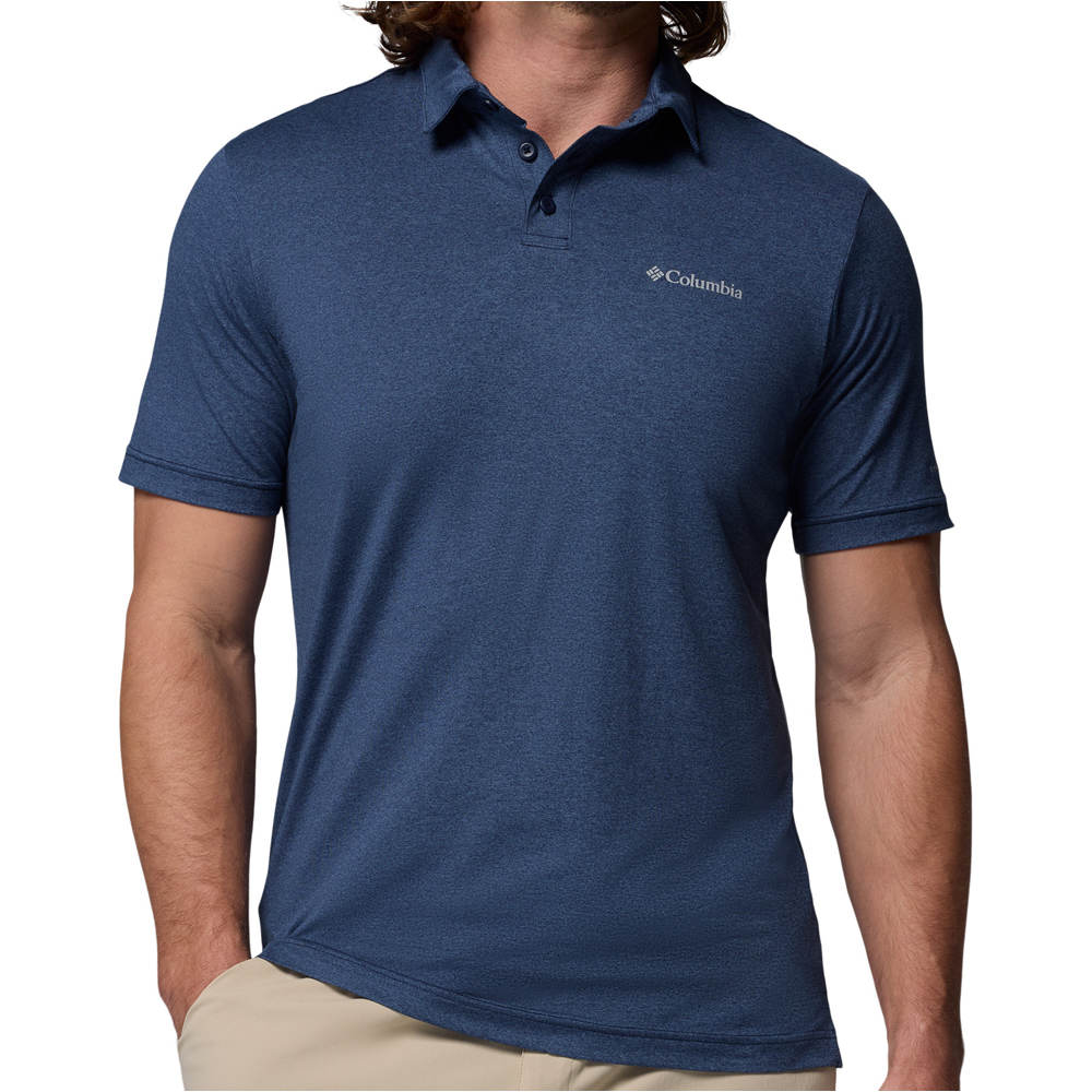 Columbia camiseta montaña manga corta hombre Parsons Point  Polo vista frontal