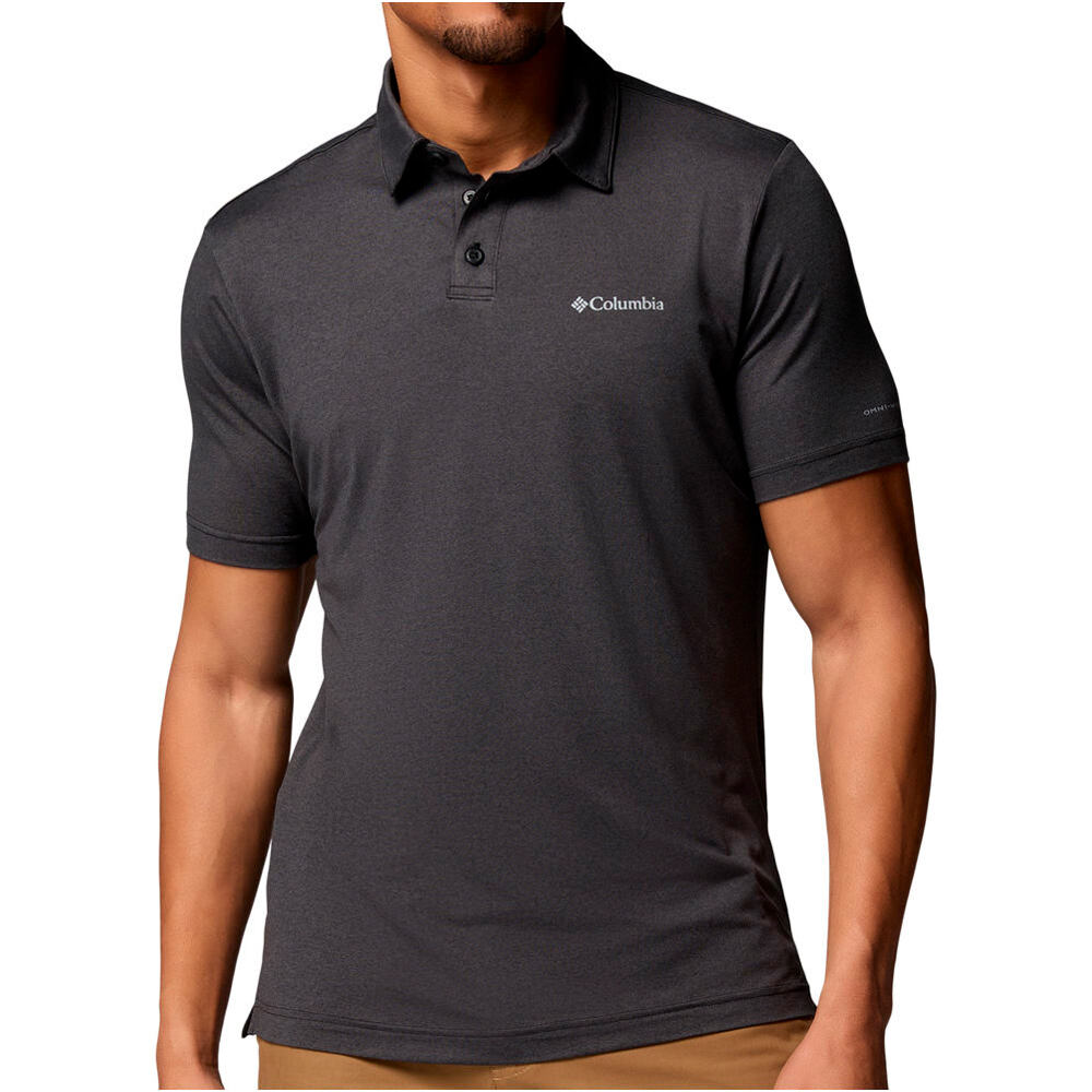 Columbia camiseta montaña manga corta hombre Parsons Point  Polo vista frontal