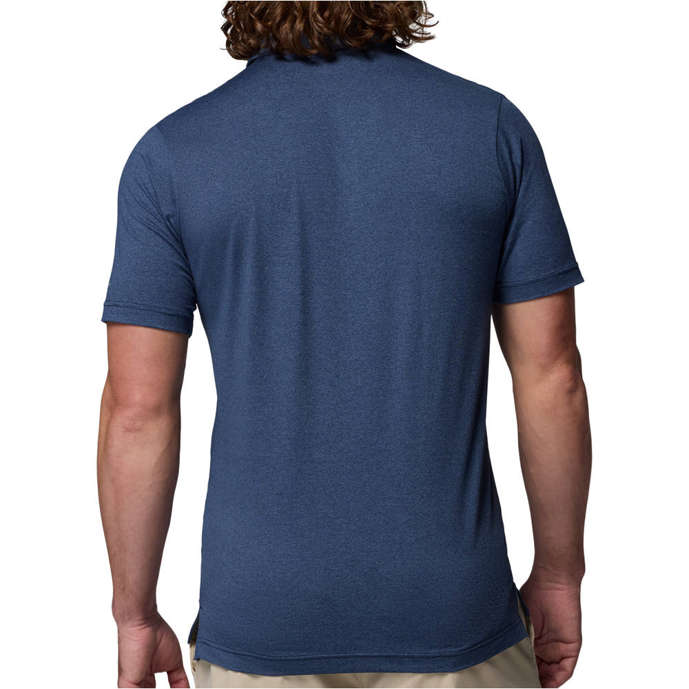 Columbia camiseta montaña manga corta hombre Parsons Point  Polo vista trasera