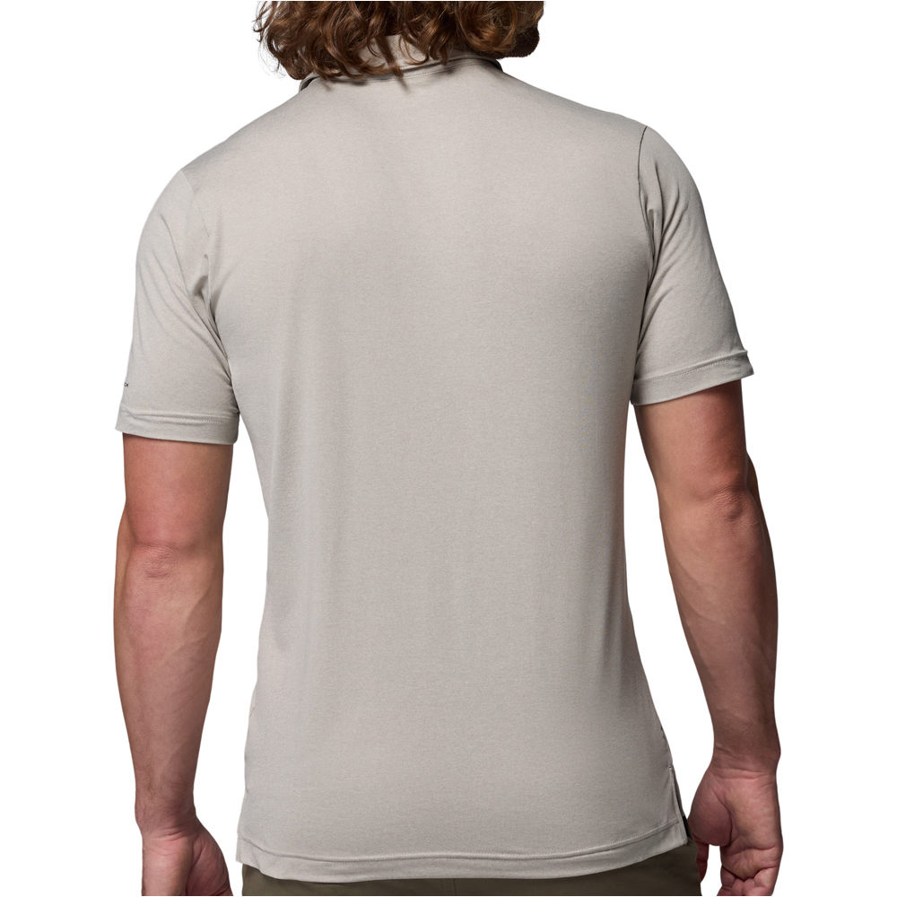 Columbia camiseta montaña manga corta hombre Parsons Point Polo vista trasera