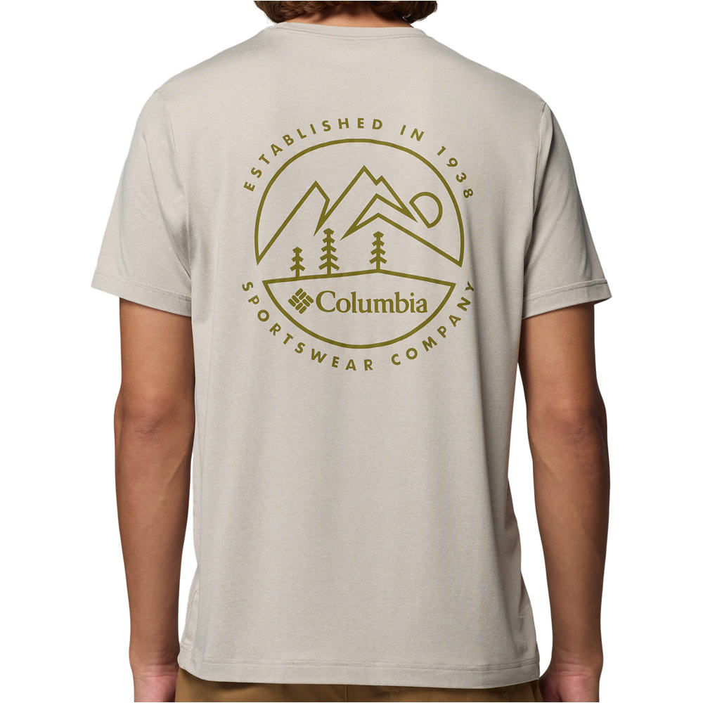Columbia camiseta montaña manga corta hombre Parsons Point  SS Back Graphic Tee vista trasera