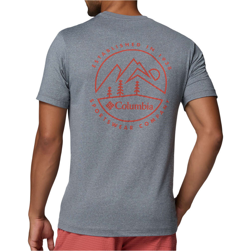 Columbia camiseta montaña manga corta hombre Parsons Point  SS Back Graphic Tee vista trasera