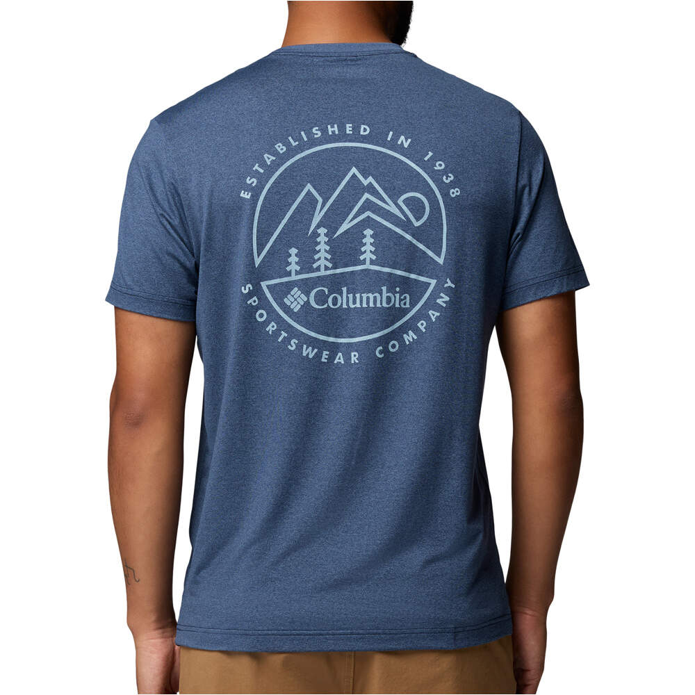 Columbia camiseta montaña manga corta hombre Parsons Point  SS Back Graphic Tee vista trasera