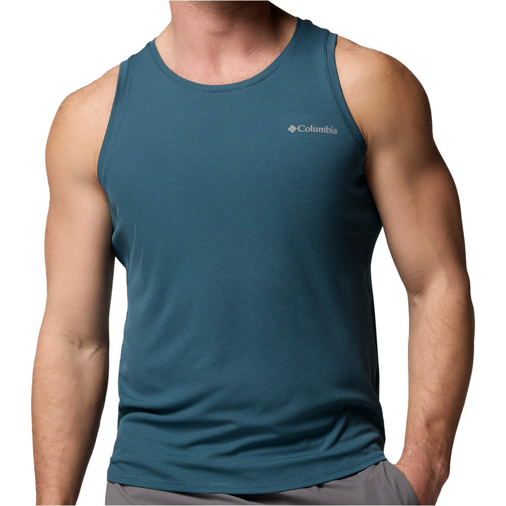 Columbia camiseta montaña manga corta hombre Stealth Spring Tank vista frontal