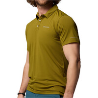 Columbia camiseta montaña manga corta hombre Tech Trail Utility Polo vista detalle