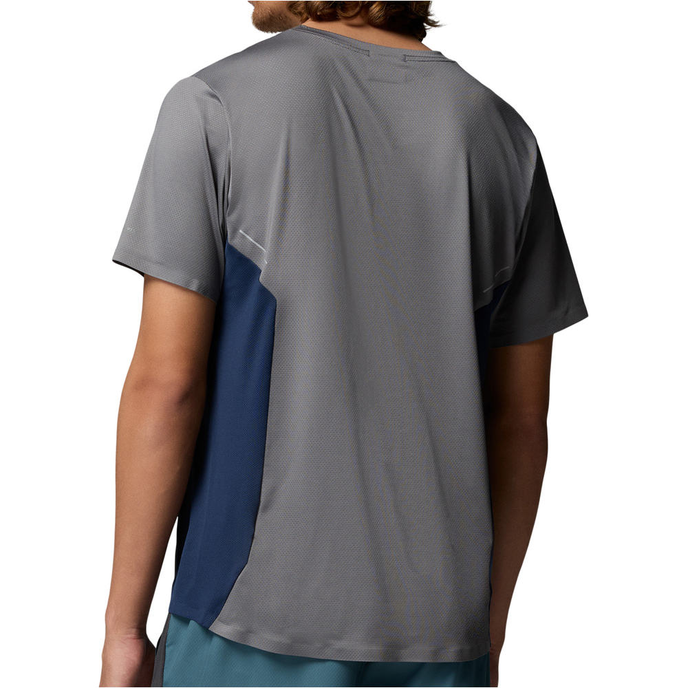 Columbia camiseta montaña manga corta hombre Three Pitch SS Crew vista trasera