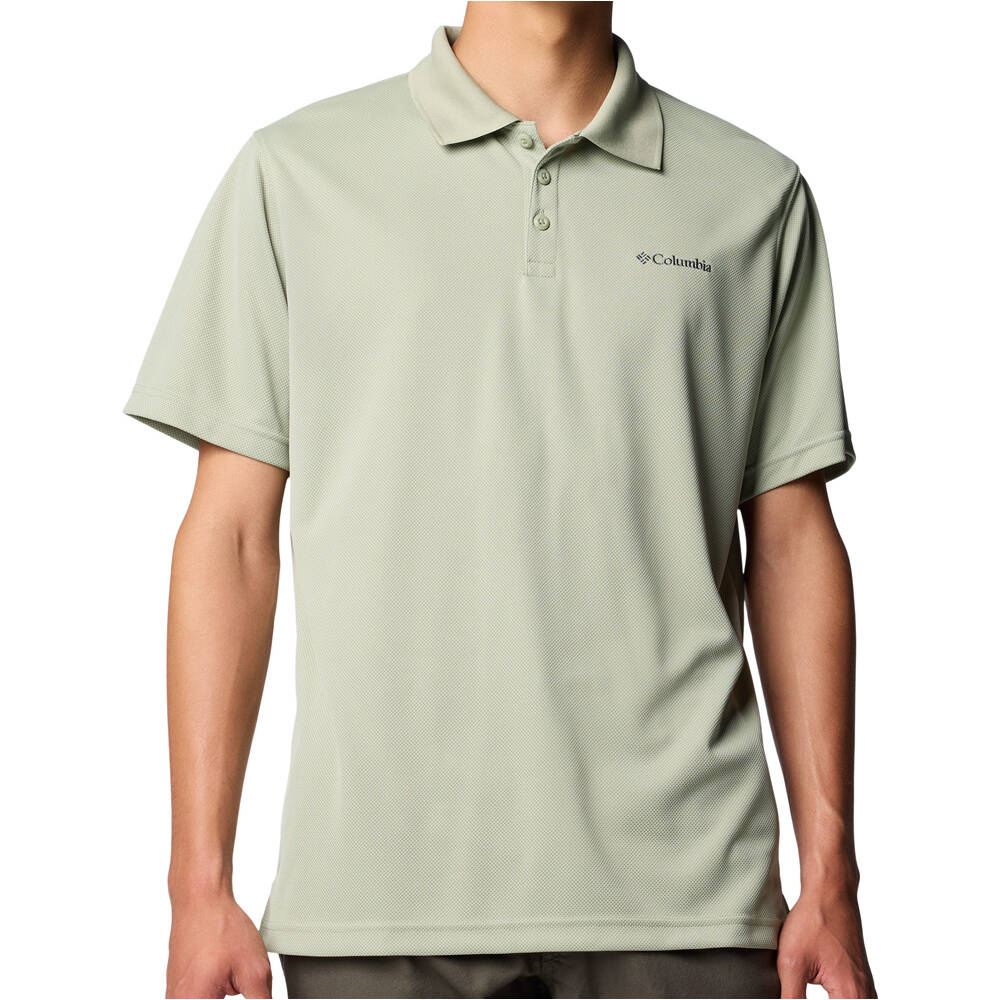 Columbia camiseta montaña manga corta hombre Utilizer Polo vista frontal