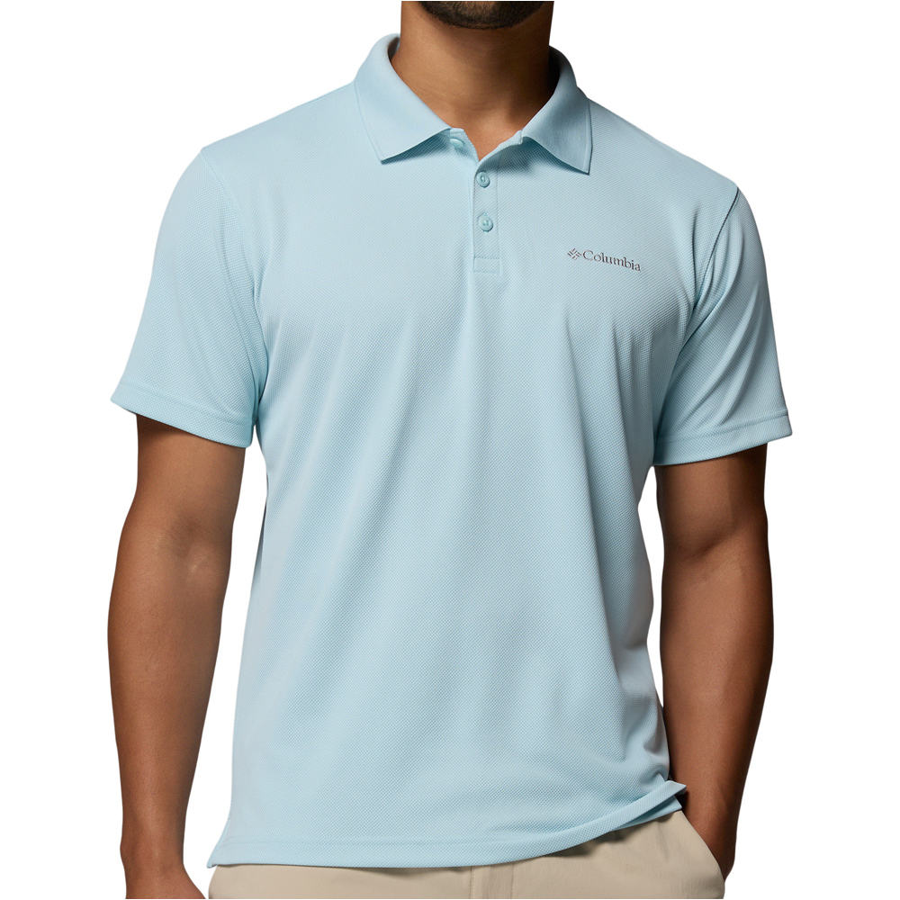Columbia camiseta montaña manga corta hombre Utilizer Polo vista frontal