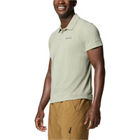 Columbia camiseta montaña manga corta hombre Zero Rules   Light Polo vista detalle