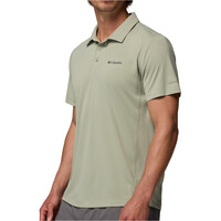 Columbia camiseta montaña manga corta hombre Zero Rules  Light Polo vista detalle