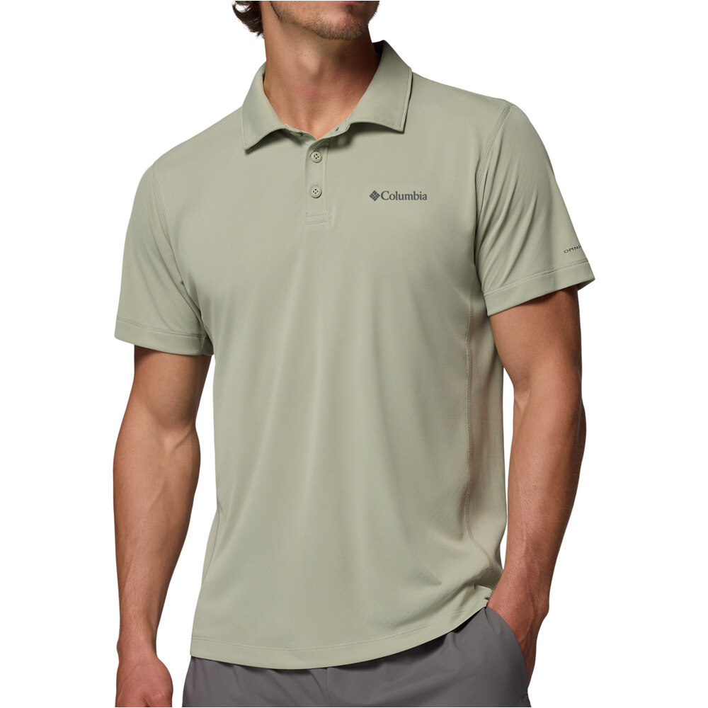 Columbia camiseta montaña manga corta hombre Zero Rules  Light Polo vista frontal