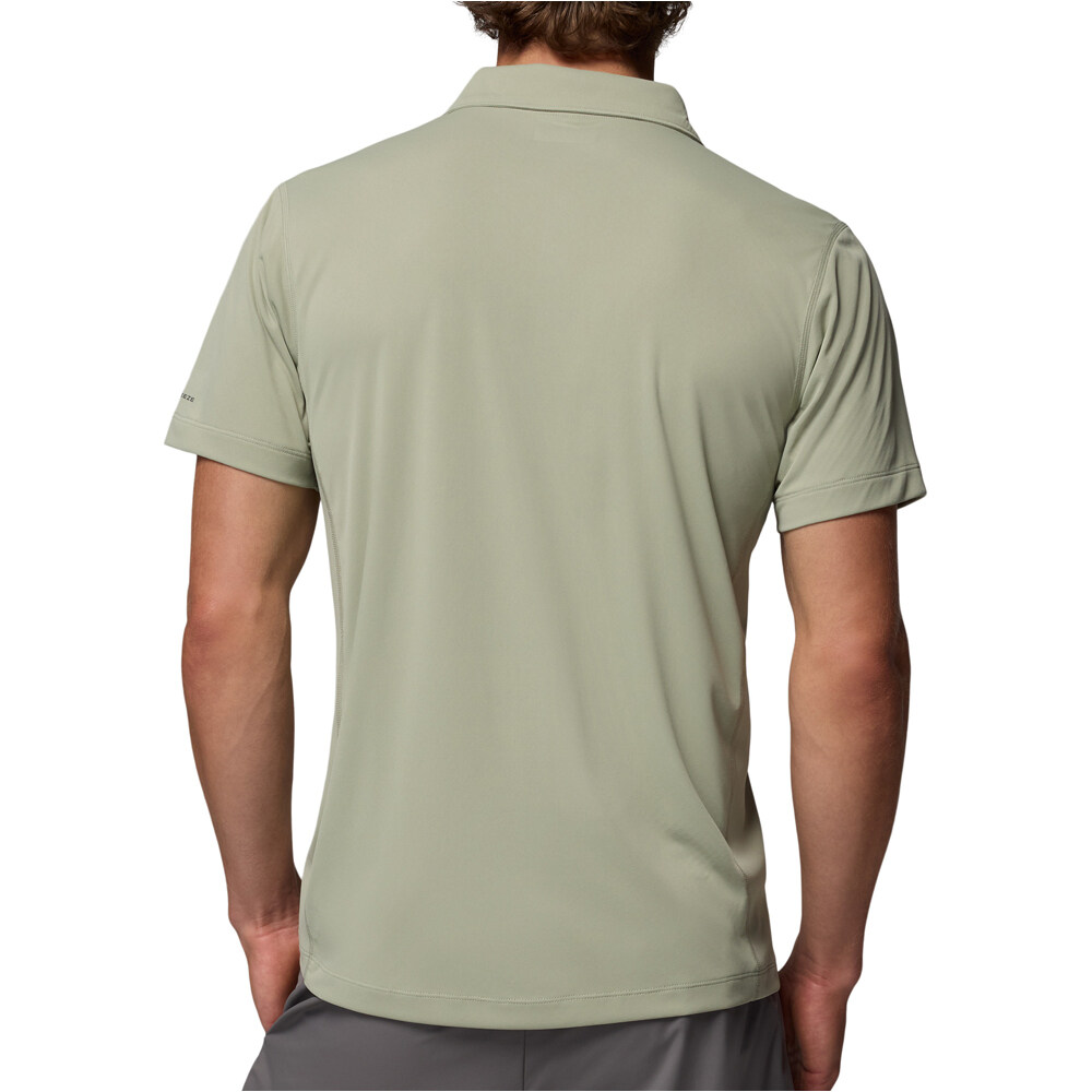 Columbia camiseta montaña manga corta hombre Zero Rules  Light Polo vista trasera