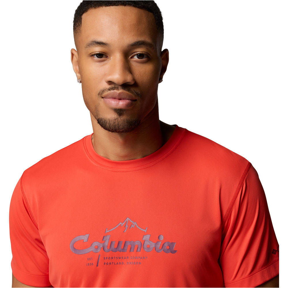 Columbia camiseta montaña manga corta hombre Zero Rules Light SS Graphic Crew 03