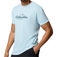 Columbia camiseta montaña manga corta hombre Zero Rules Light SS Graphic Crew vista detalle