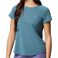 Columbia camiseta montaña manga corta mujer Bogata Bay  SS Tee vista detalle