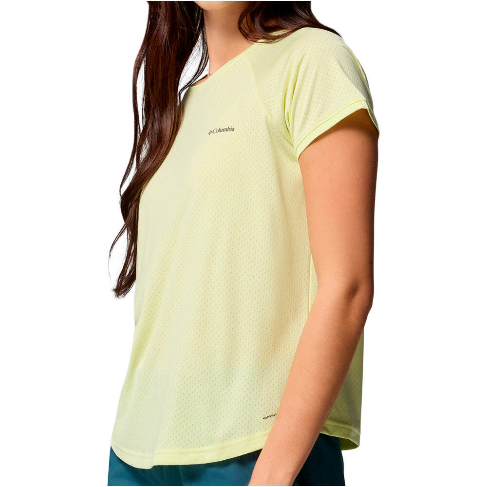 Columbia camiseta montaña manga corta mujer Bogata Bay  SS Tee vista detalle