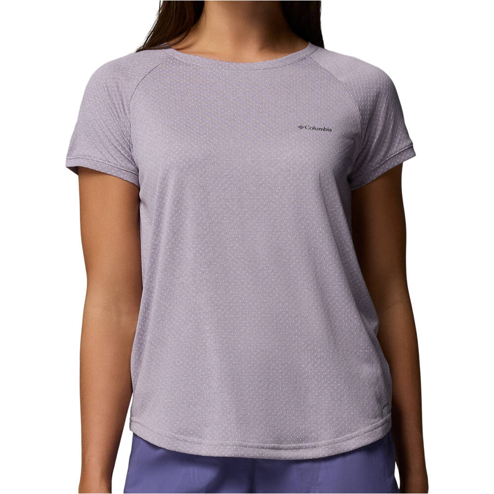 Columbia camiseta montaña manga corta mujer Bogata Bay  SS Tee vista frontal