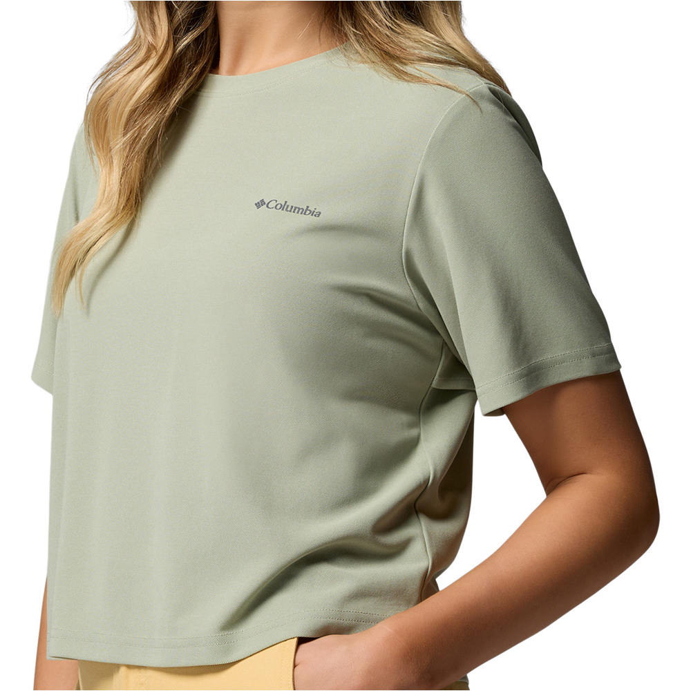 Columbia camiseta montaña manga corta mujer Chill Creek Pique SS Tee vista detalle