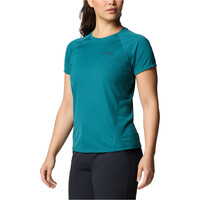 Columbia camiseta montaña manga corta mujer Cirque River  Pro SS Crew vista detalle