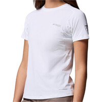 Columbia camiseta montaña manga corta mujer Diamond Peak Pro Short Sleeve vista detalle