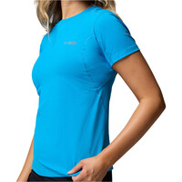 Columbia camiseta montaña manga corta mujer Diamond Peak Pro Short Sleeve vista detalle