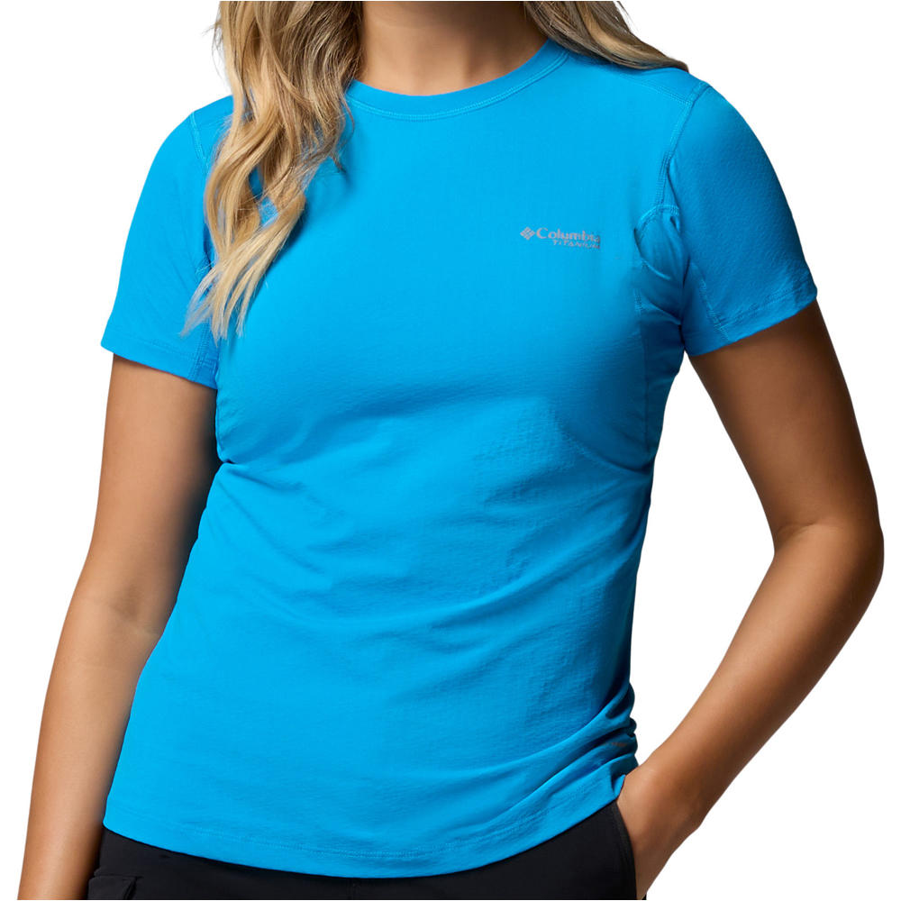 Columbia camiseta montaña manga corta mujer Diamond Peak Pro Short Sleeve vista frontal