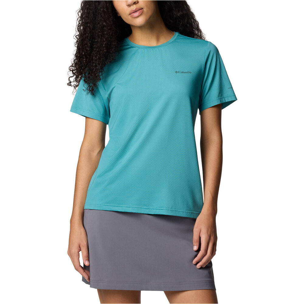 Columbia camiseta montaña manga corta mujer Wild Springs  SS vista frontal