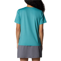 Columbia camiseta montaña manga corta mujer Wild Springs  SS vista trasera