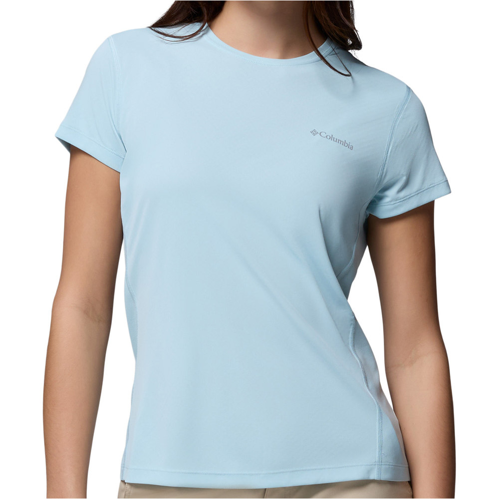 Columbia camiseta montaña manga corta mujer Zero Rules  Light SS Crew vista frontal