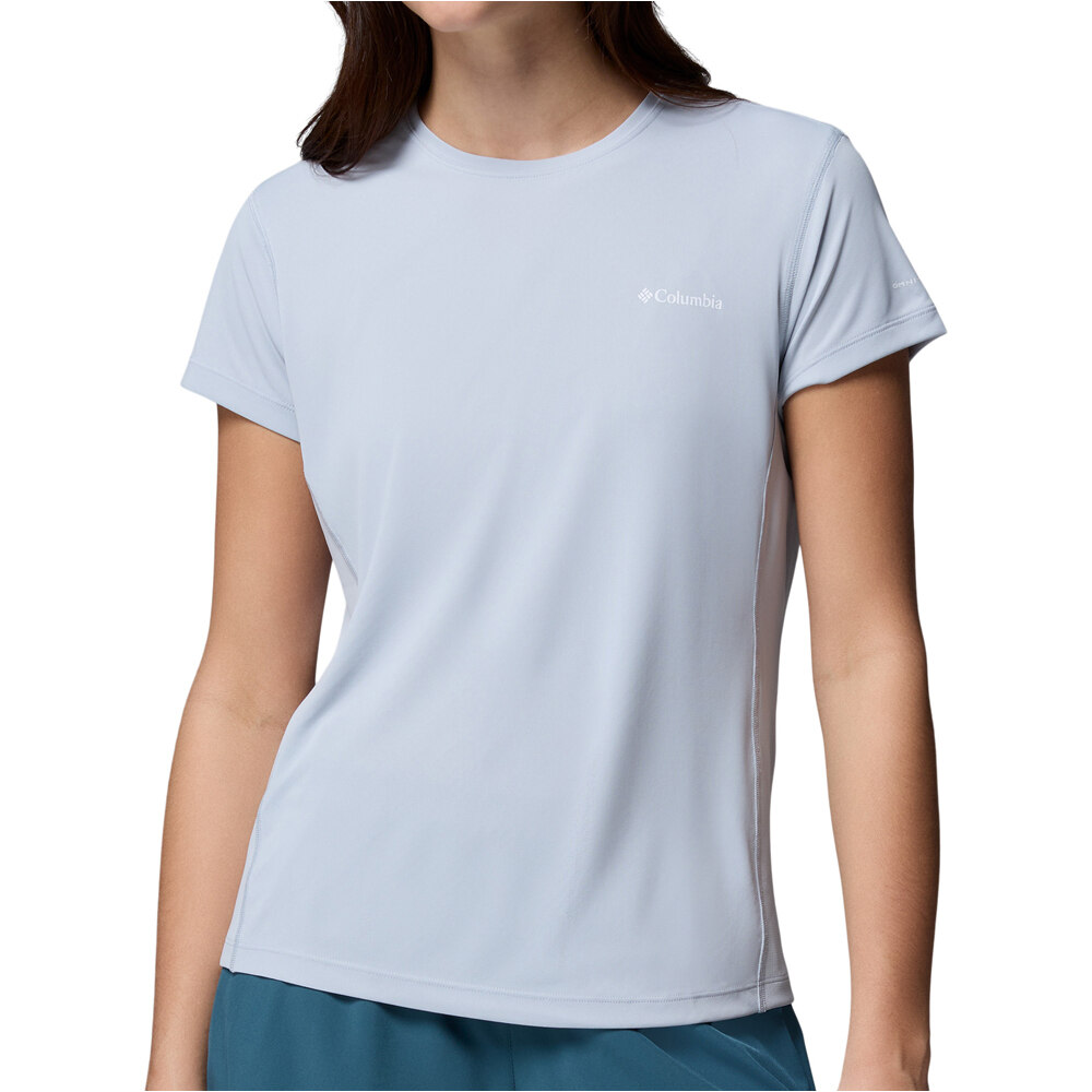 Columbia camiseta montaña manga corta mujer Zero Rules  Light SS Crew vista frontal