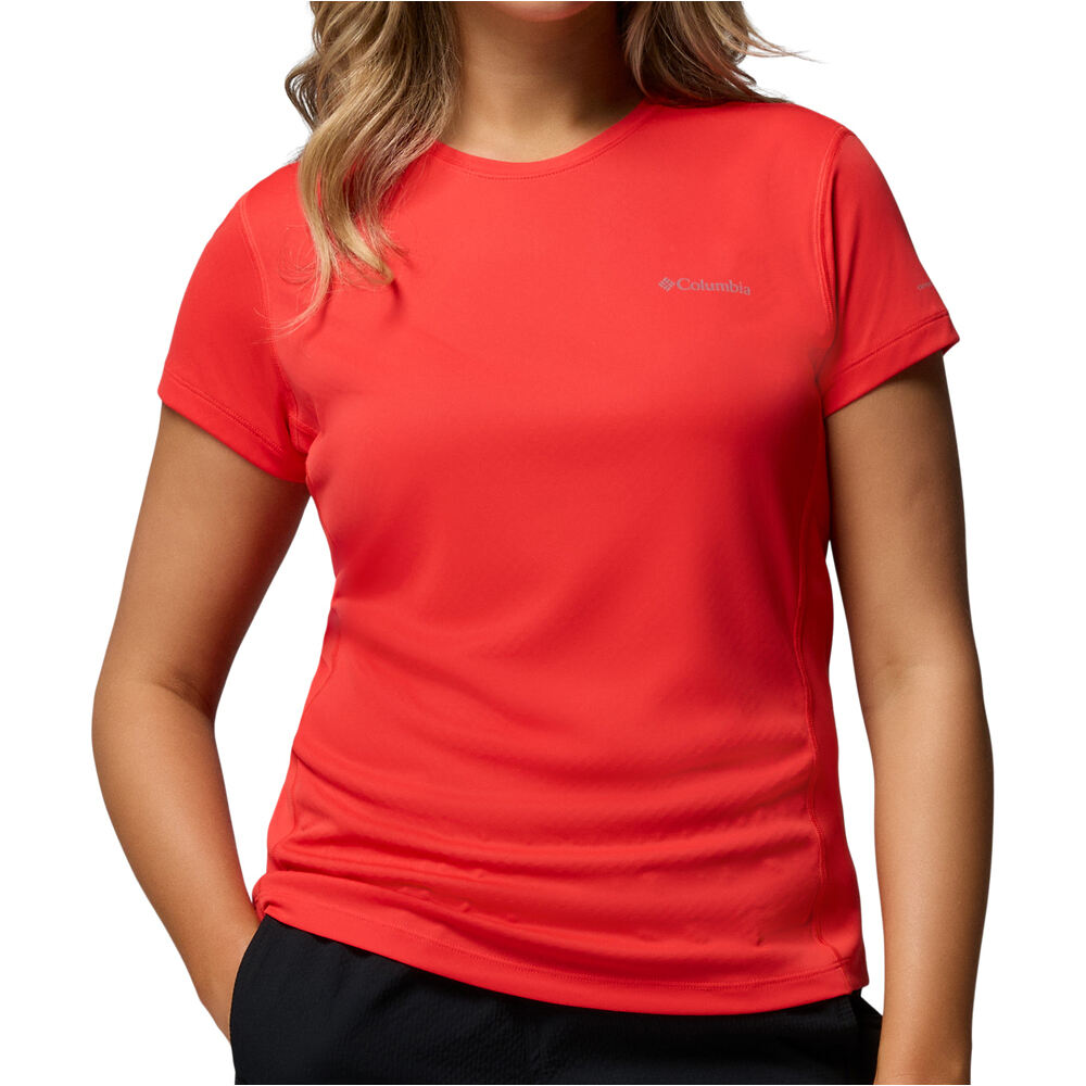 Columbia camiseta montaña manga corta mujer Zero Rules  Light SS Crew vista frontal