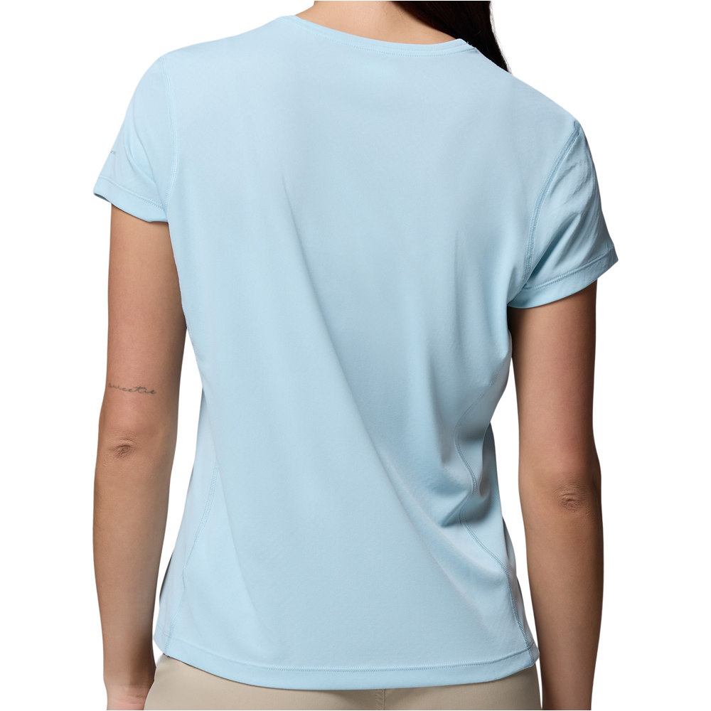 Columbia camiseta montaña manga corta mujer Zero Rules  Light SS Crew vista trasera